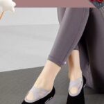 جوراب کالجی پیلاتیس( مشکی)