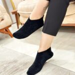 پاپوش جلوبسته راه راه(مشکی)