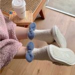 جوراب حوله ای پشت پاپیون دار مارکدار - Image 3