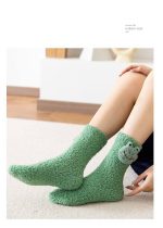 جوراب پتویی طرح برجسته فوق لوکس مارکدار - Image 2